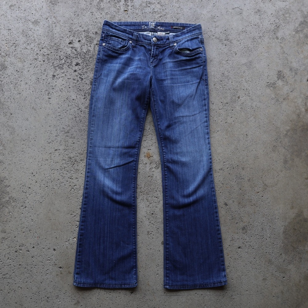 !iT Jeans Women's Size 6 Blue Low Rise Bootcut Stretch Denim Y2K